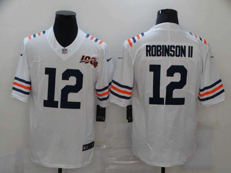 Men Chicago Bears #12 Robinson ii White Nike Vapor Untouchable Limited 2020 NFL Nike Jerseys->chicago bears->NFL Jersey